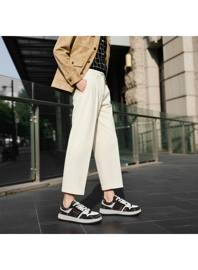Cabbeen Winter New Retro Men's Casual Shoes Low-top Fashion Textured Versatile Trendy Skate Shoes Men's Shoes - Image 3
