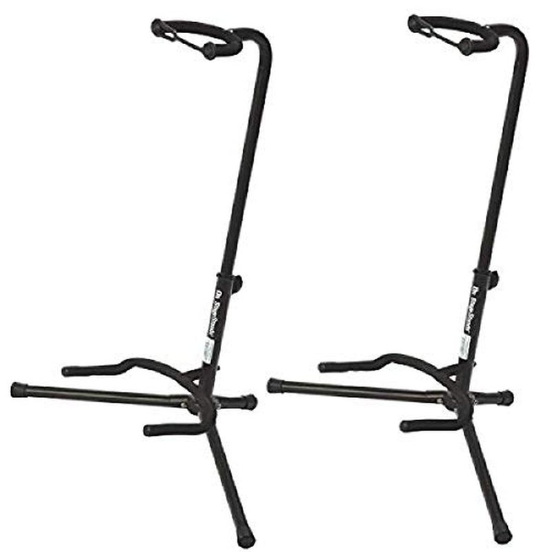 OnStage On Stage XCG4 Velveteen Padded Tubular Guitar Stand 2 Pack