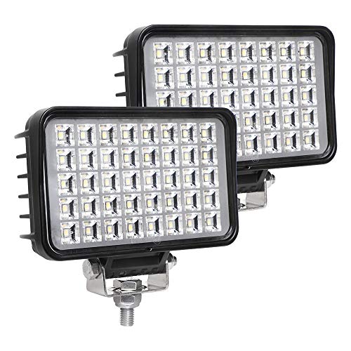 EXZEIT 6 Inch LED Work Light for Truck, Jeep, Tractor, SUV, ATV, 80W 6800Lumens Flood Light, 12/24V - Image 1