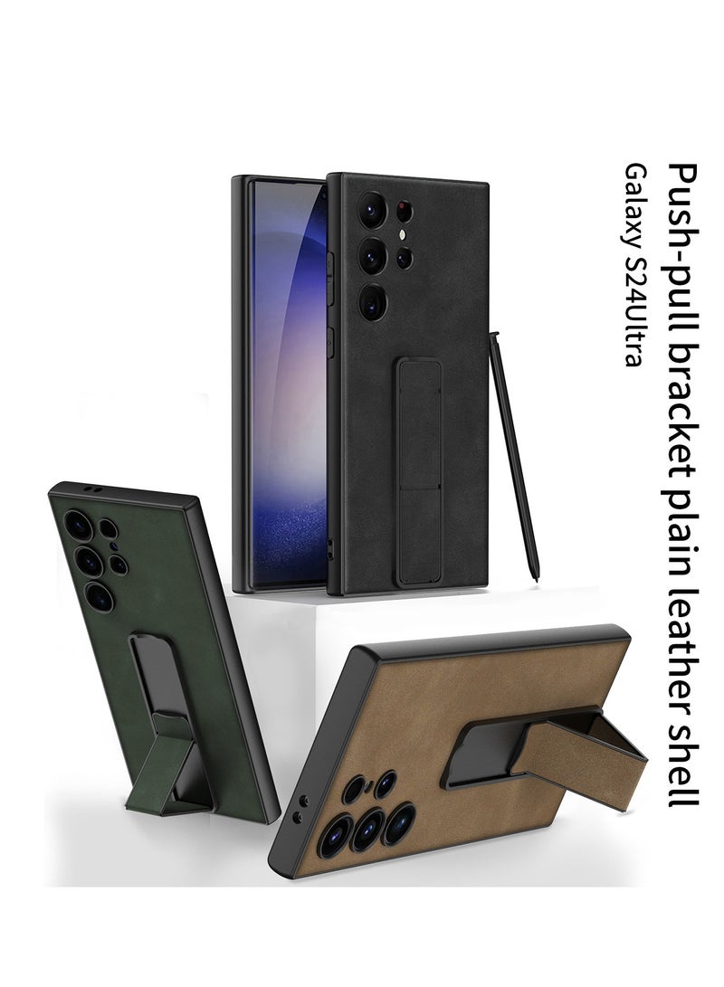 general Suitable for Samsung S24Ultra/S24Plus/S24 mobile phone case folding bracket anti-drop mobile phone case - Image 2