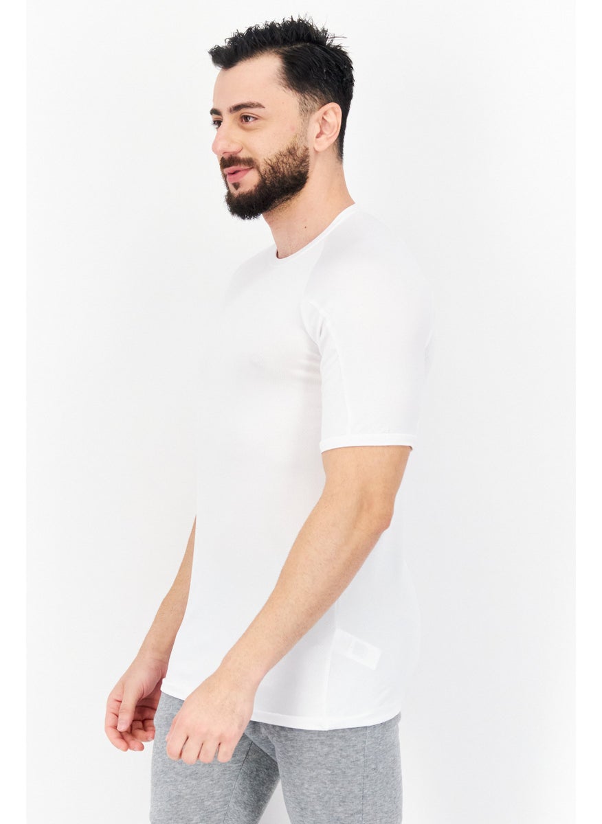 CASTORE - Men Sportswear Fit Shorts Sleeve Training T-Shirt, White - Image 1