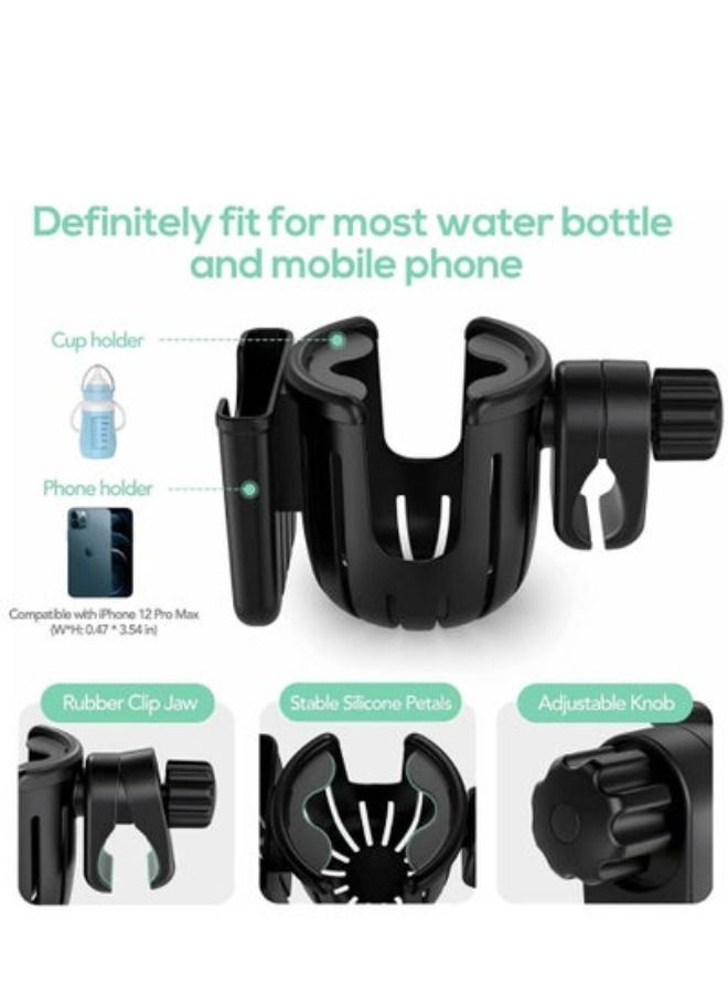 ACLIX 2 in 1 Universal Cup Holder Black - Image 2