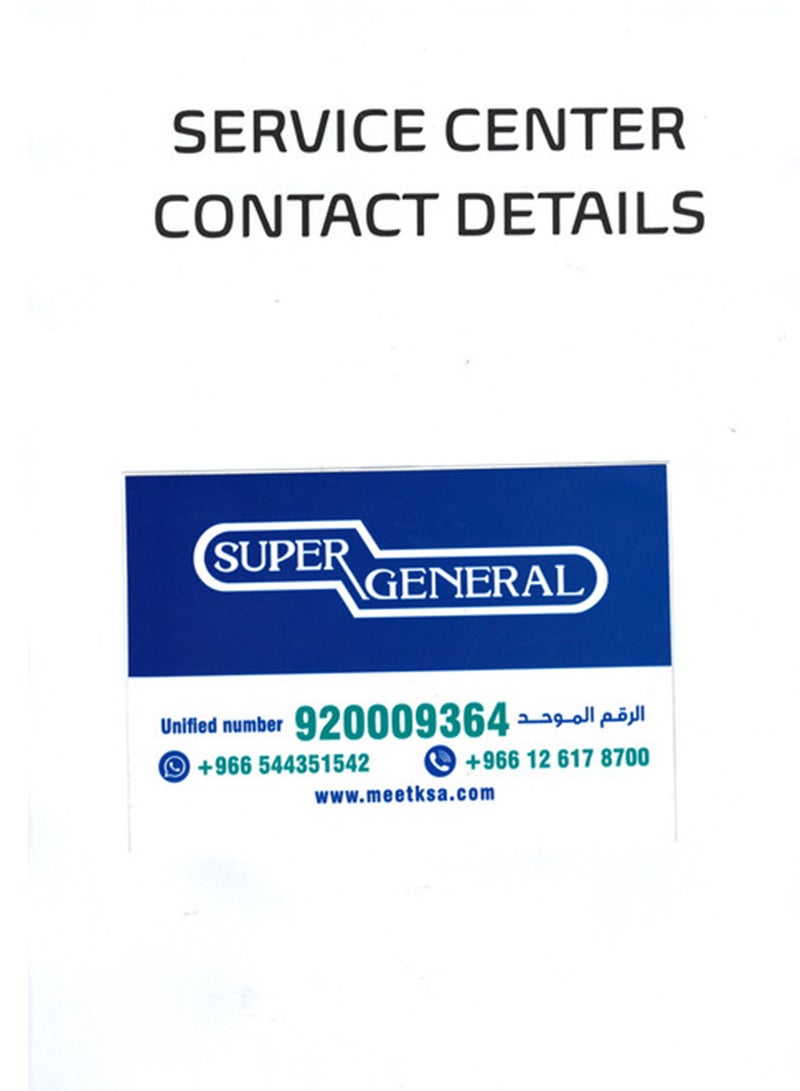 SUPER GENERAL 2 Ton 21000 BTU Window Air Conditioner with Rotary Compressor Cool Only | Model No KSGA25GE1 with 2 Years Warranty KSGA25GE1 White - Image 4