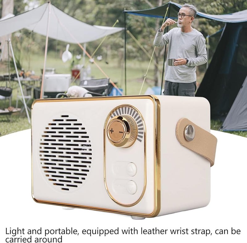 Vintage Portable Bluetooth Speaker 10m Range Rechargeable 6 Hours Playtime Camping Gift - Image 3