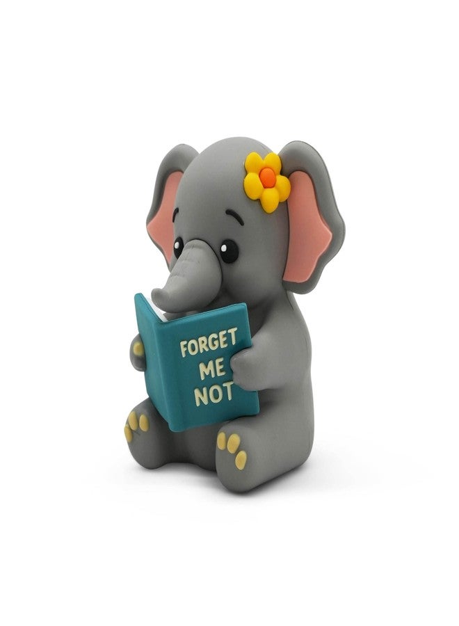 GOOFBALLS Little Readers - Cute Figurines for Bookshelves, Desks, Terrariums & Home Decor - Book-Loving Animal Statues - Elephant - Image 2