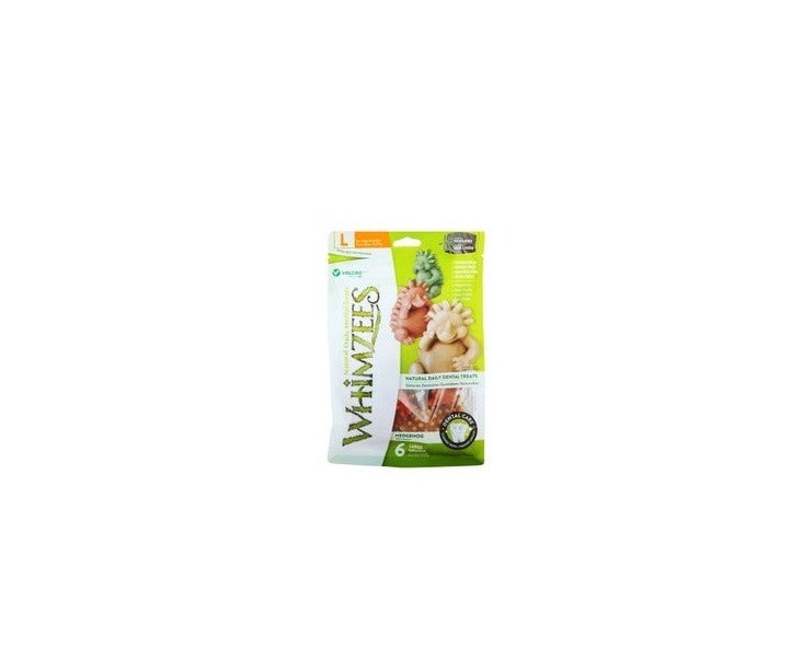 Whimzees Large Hedgehog Shaped Dental Treats (6 Pieces) for Dogs (18-27kg) , 360 gr