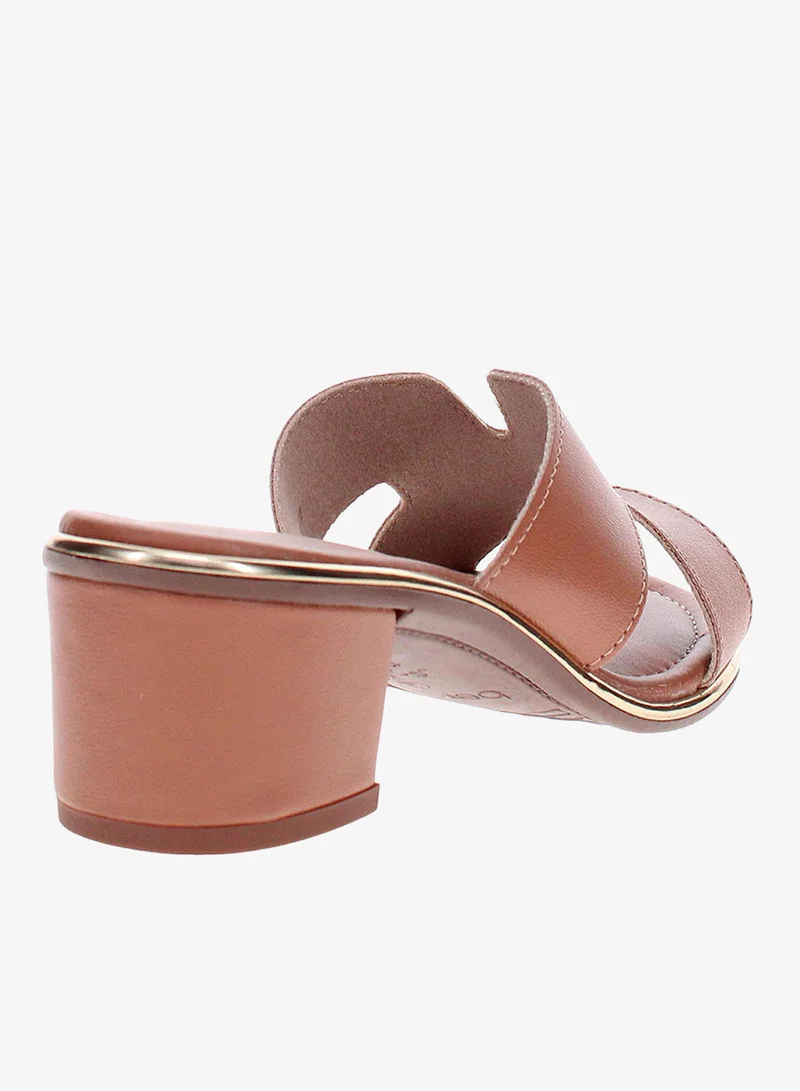 Beira Rio Brown Mid Heel Sandals for Women – Stylish & Comfortable Footwear for Any Occasion for Women | Best Price UAE