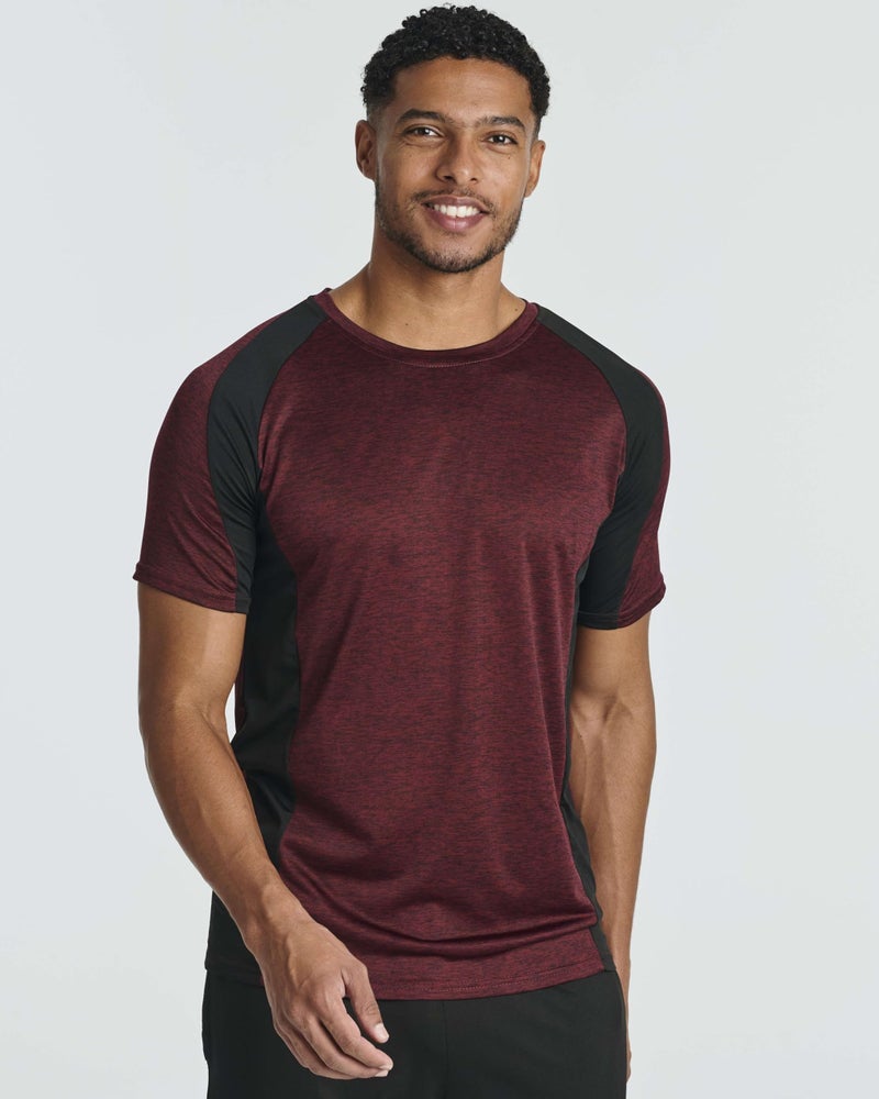 REALESSENTIALS 5 Pack Men’s Active Quick Dri Dry Fit Crew Neck T Shirts Athletic Running Gym Workout Short Sleeve Tee Tops Camisas para Hombres Summer - Image 2