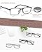 YTDBNS Reading Glasses for Men and Women Blue Light Blocking Readers Classic Rectangular Computer Glasses - Image 4