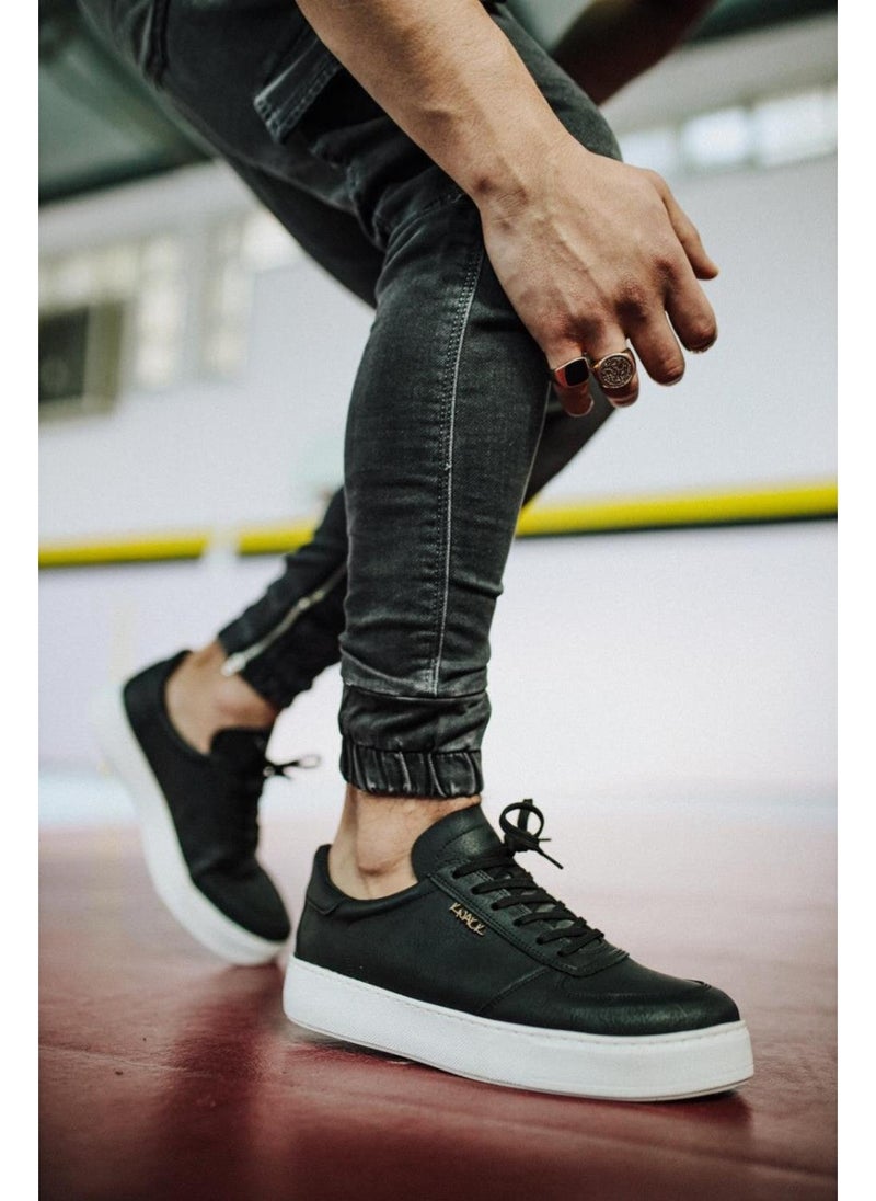 KnACK - Casual Shoes 666 Black (White Sole) - Image 1
