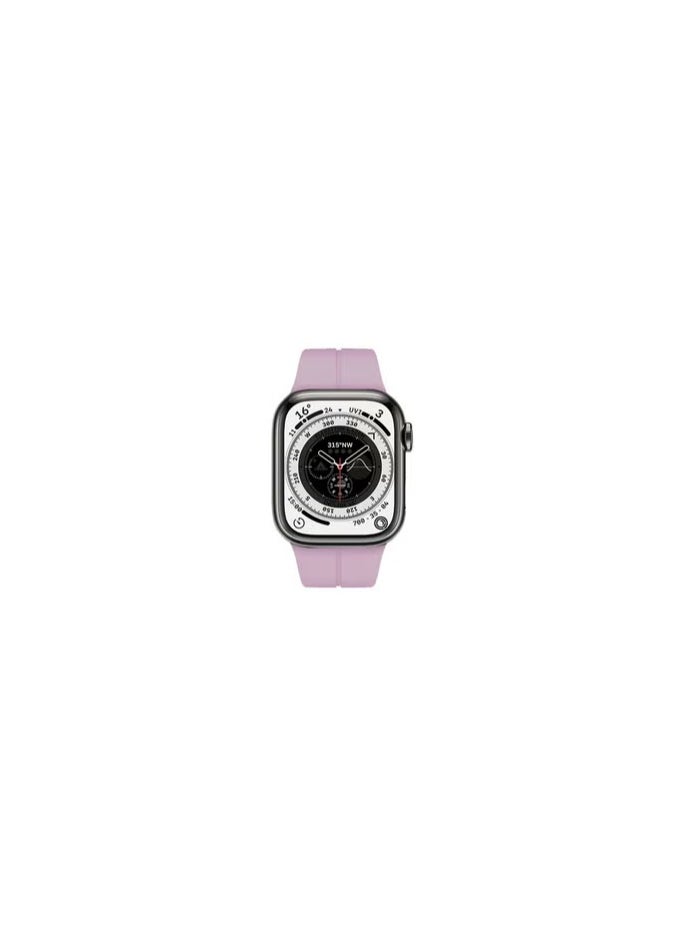 CATANES - Apple Watch Band 42mm 44mm 45mm 49mm Magnetic Band D-buckle Silicone Sport Strap Replacement Wrist Band Purple - Image 1