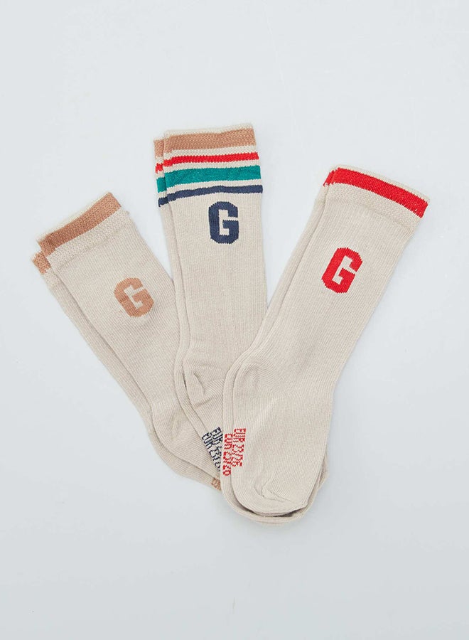 Kiabi Boy Pack Of 3 Pairs Of Socks - Image 1