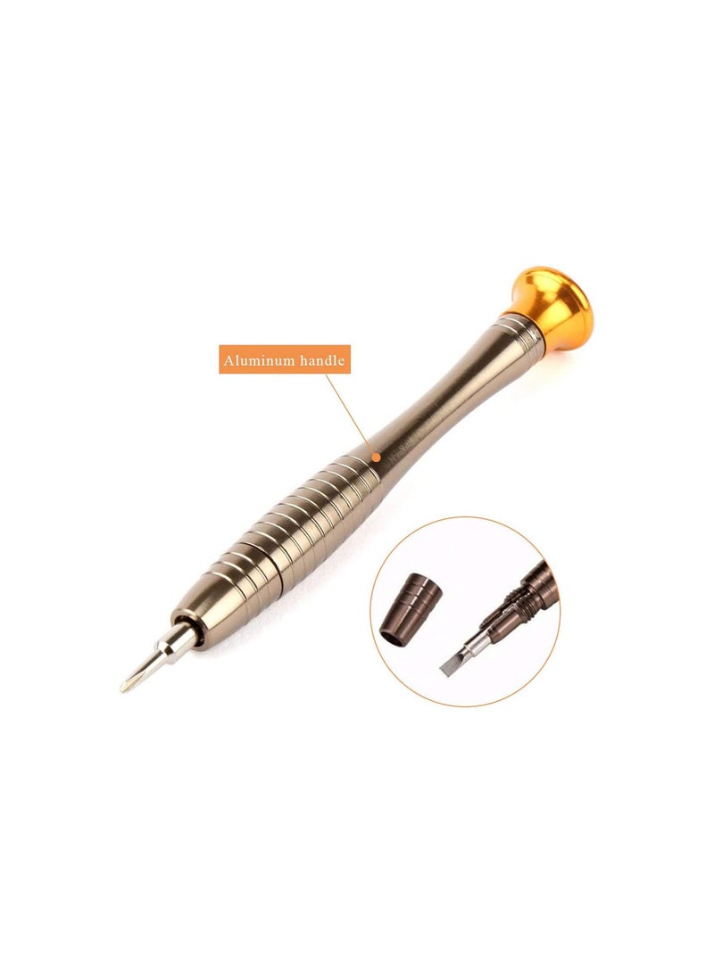 GGOOT Precision Screwdriver Set,25-in-1 Mini Repair Tools Kit with Leather Case to Fixing iPhone Laptop PC MacBook Xbox Watches Glasses and Other Small Electronics can Replaceable Screwdriver Heads - Image 4