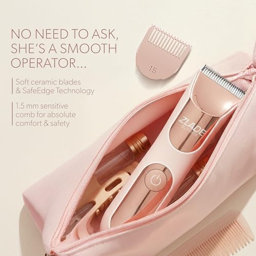Zlade Summer PRO Bikini Trimmer For Women | Private parts, Underarms, Arms, Legs & Body | Soft Ceramic Blades | No Nicks or Cuts, No Skin Irritation | USB C Fast Charging, 90mins Runtime | Fully Waterproof and Silent - Image 4