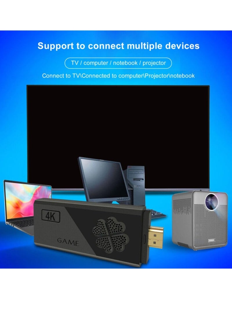 New Wireless Retro Game Console | Nostalgia Stick Games | Plug and Play Retro Game Stick 4K HDMI Output, Dual 2.4G Wireless Controllers, Built-in 5000 +/20000 + Games - Image 4