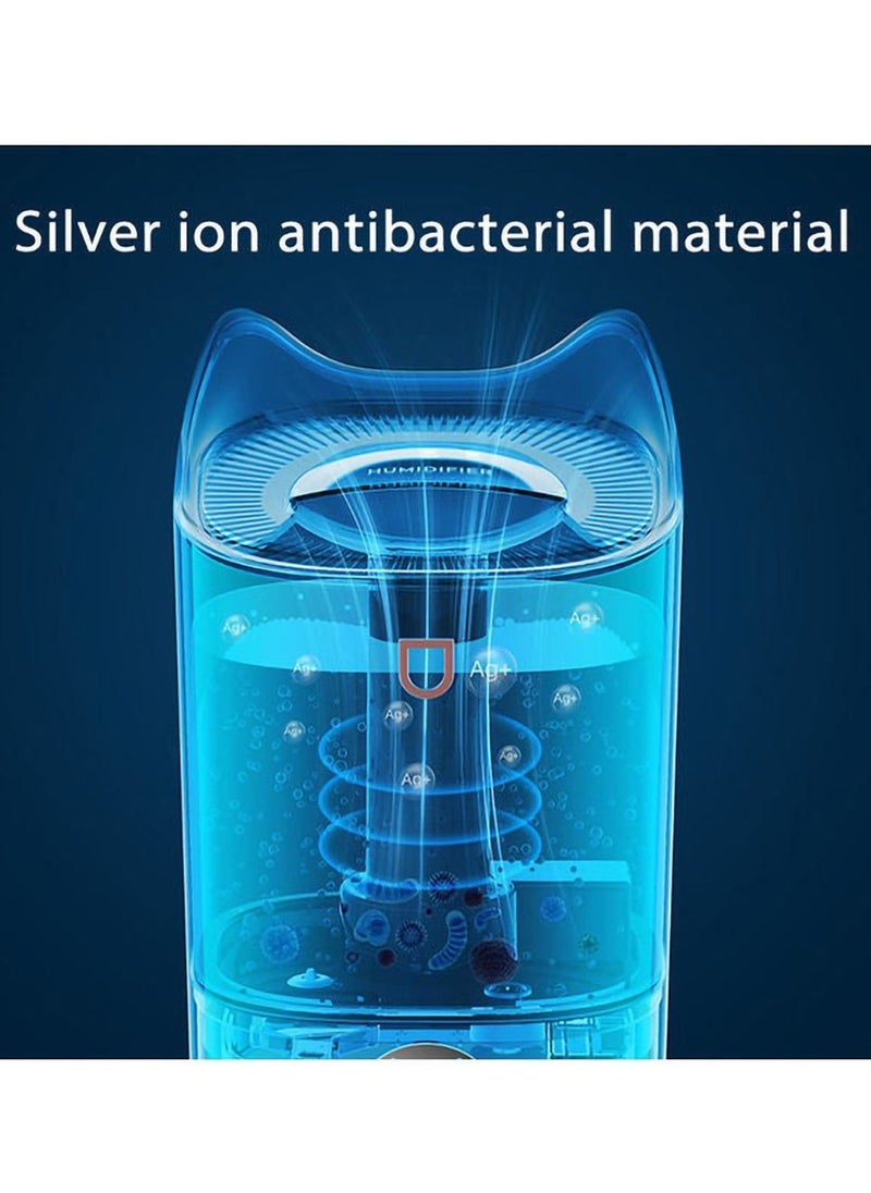 Arabest - Humidifier with Colourful LED Light, Air Humidifier with Ultrasonic Cool Mist, Aroma Diffuser, Essential Oil Function, Double Nozzle Humidifiers for Any Rooms - Image 1