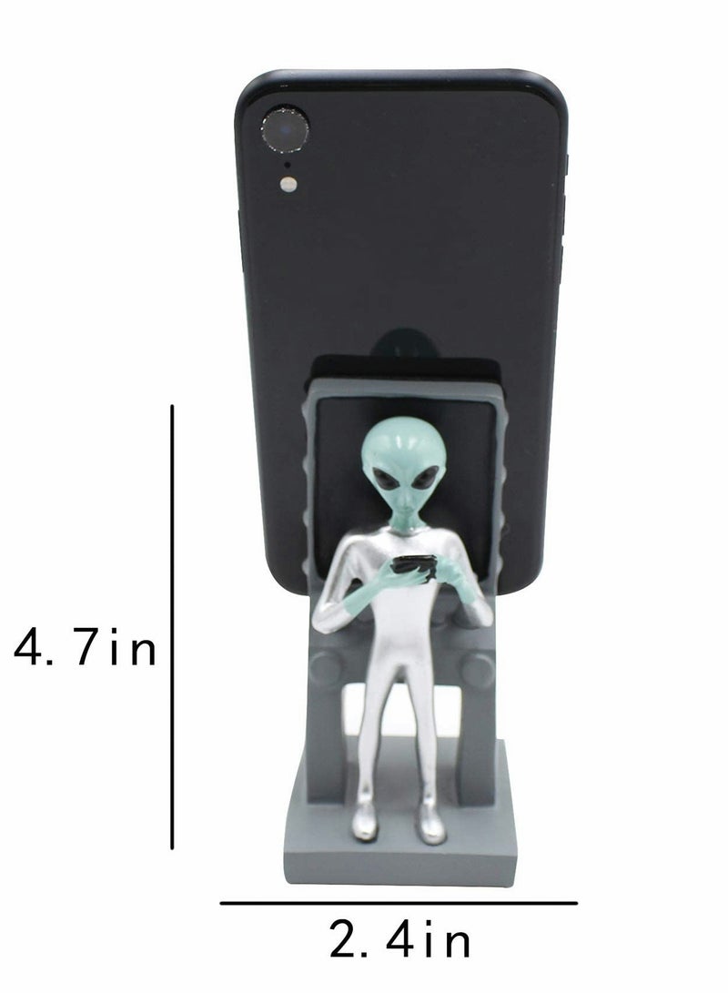 Adorable Alien Phone Holder Compatible with iPhone Xs/Max/XR/X/8/7 Plus, Google Pixel, Samsung Galaxy Note - Perfect for Kids and Fun Lovers! - Image 2