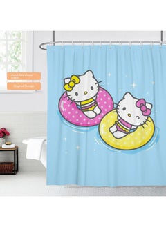 Blue Blue Background Hello Kitty