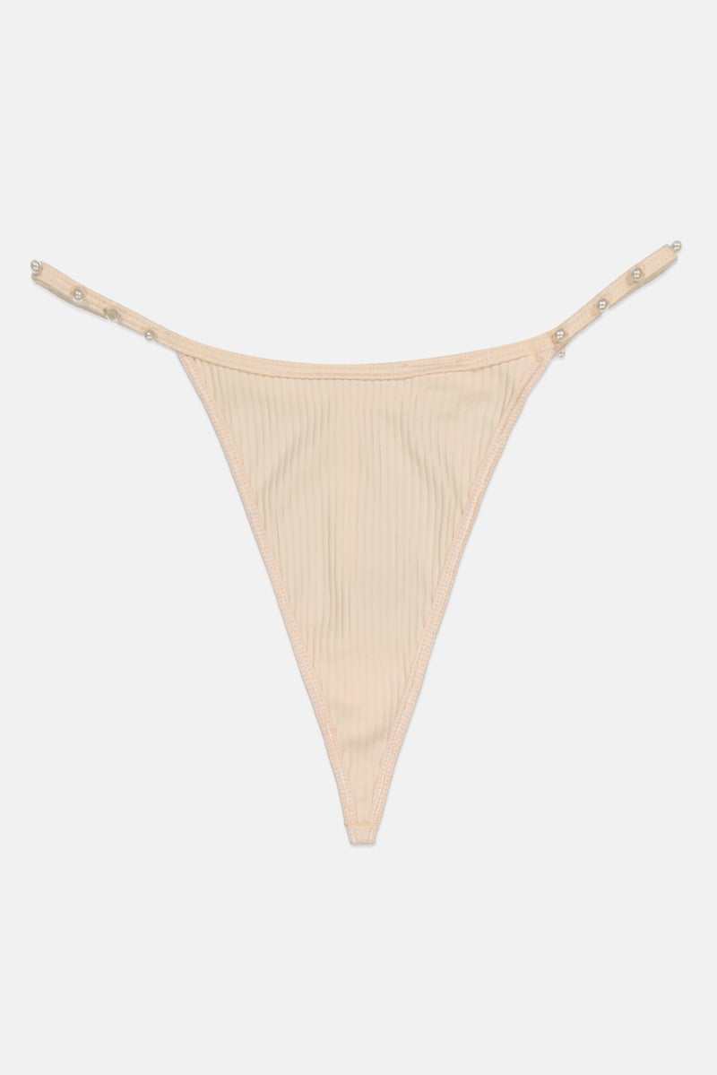 ASOS Women Solid Thong, Pink - Image 1