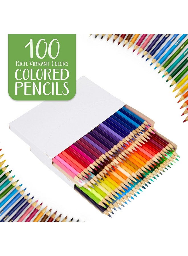 Crayola Adult Colored Pencil Set (100ct), Premium Coloring Pencils For Adult Coloring Books, Gifts for Teens & Adults, 12+ - Image 2