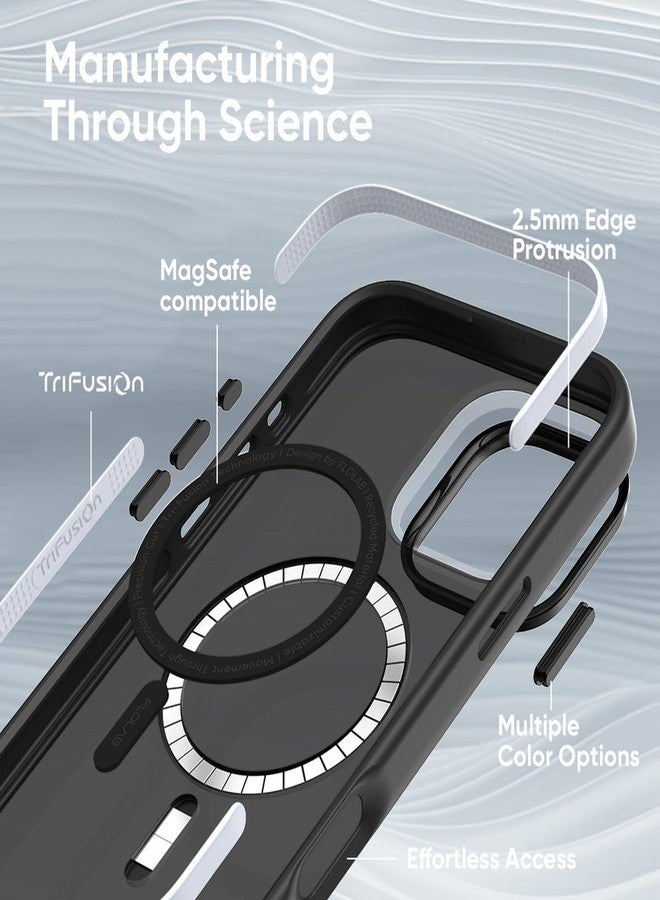 FLOLAB Surtect iPhone 16 Pro Max Case, [Slim Design] [MagSafe Compatible] Military Grade Magnetic Protective Case for iPhone 16 Pro Max [Translucent Matte Black) - Image 4