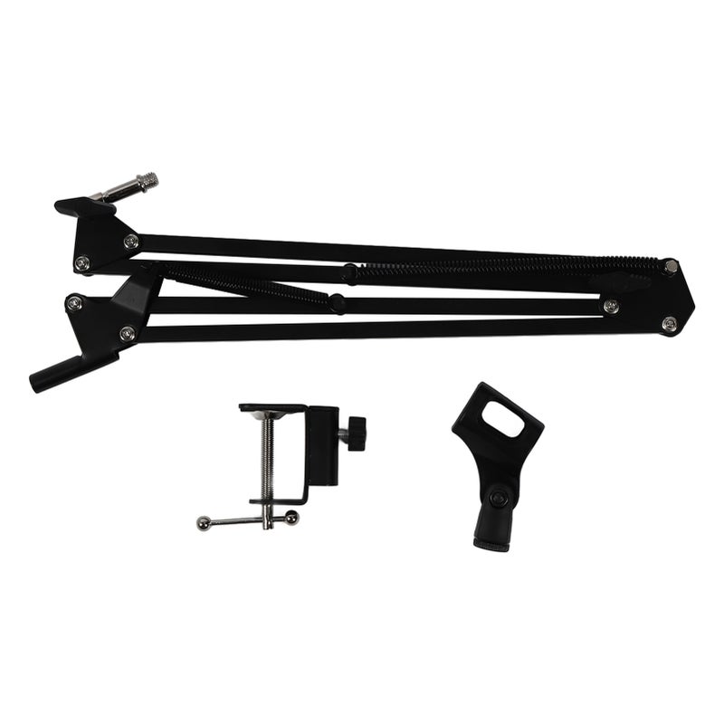 Desktop Microphone Stand Iron and Plastic Adjustable Boom Arm Microphone Stand for Studio - Image 1