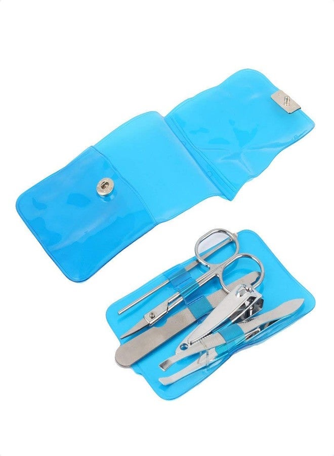 Drumstone (𝗦𝗽𝗲𝗰𝗶𝗮𝗹 𝟭𝟬 𝗬𝗲𝗮𝗿𝘀 𝗪𝗮𝗿𝗿𝗮𝗻𝘁𝘆) 5-Piece Stainless Steel Manicure Set for Men | Travel-Friendly Grooming Kit with Ergonomic Grip | Sharp, Durable, Rust-Free Nail Clippers & Cuticle Tools - Image 4