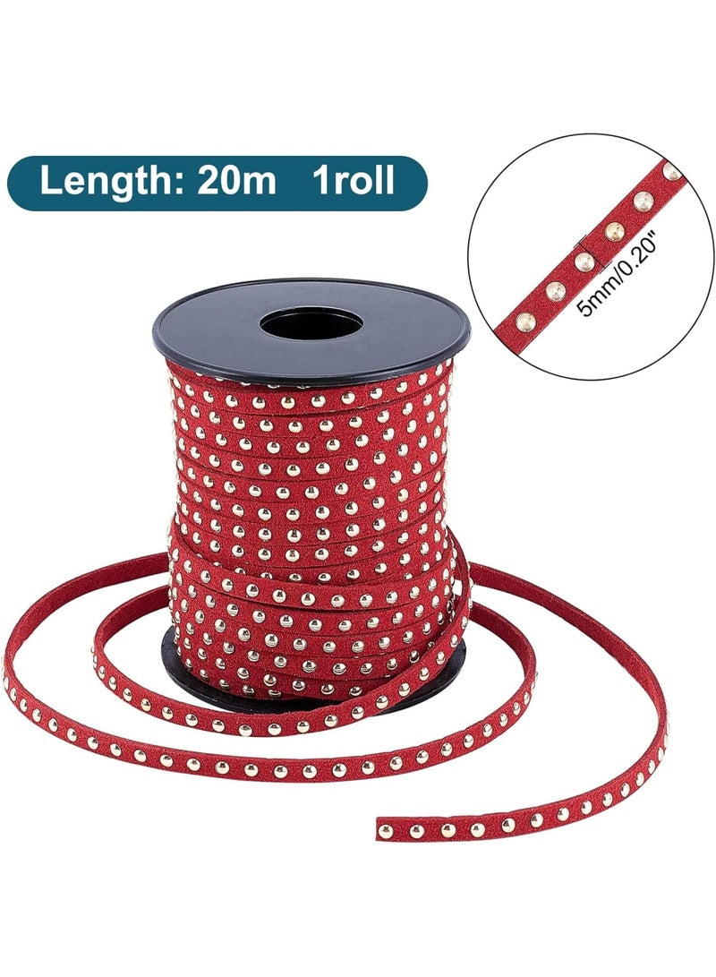 SOLARAE Faux Leather Cord, Faux Leather Beading String Rivet, Suitable for Necklaces, Bracelets, Jewelry Making (21.9 Yard 5mm) - Image 2