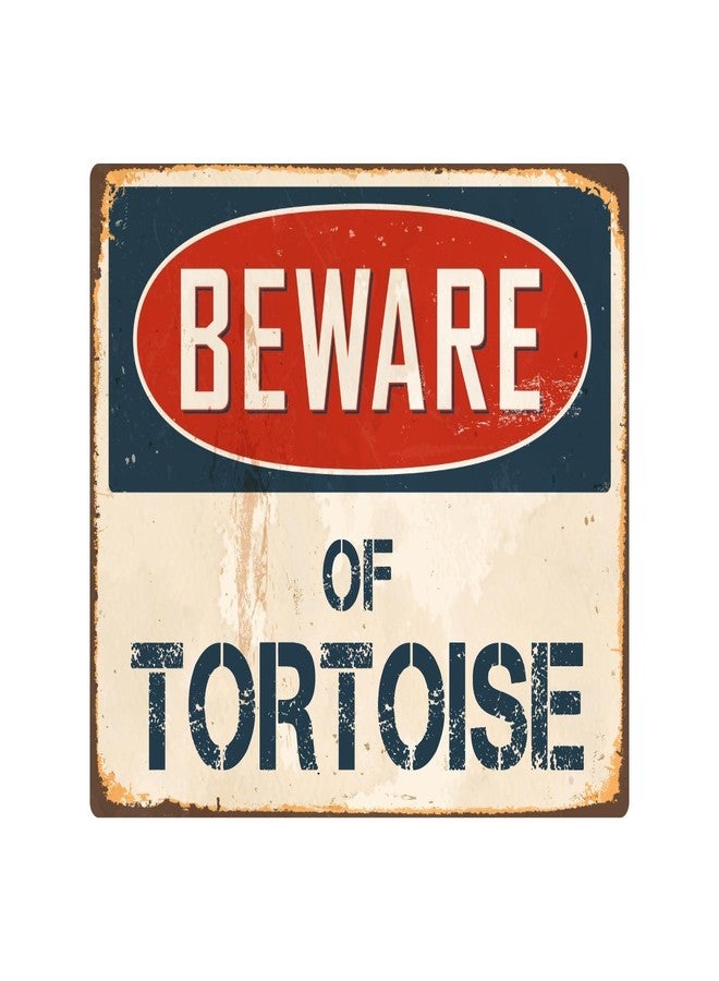 ستيكر بايرت ملصق ستيكر بايرت: احذر من السلحفاة، مقاس 8 × 12 بوصة، لوحة معدنية عتيقة من الألومنيوم، VS419