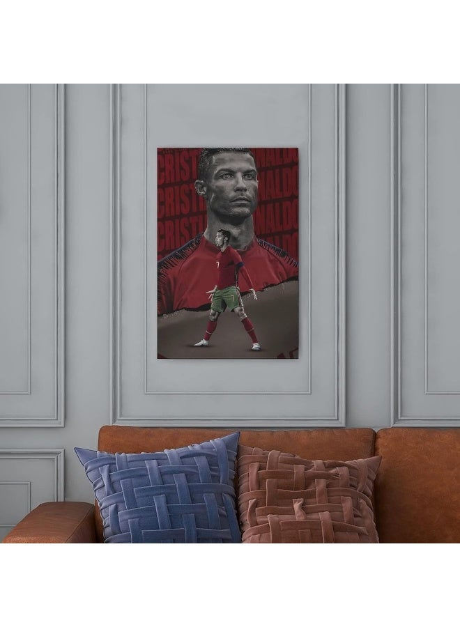 Home Trove Nitdodi Football Stars Cristiano Ronaldo Canvas Poster Art Wall Decor (Unframed) 12In-18In(30Cm-45Cm)  - Image 5