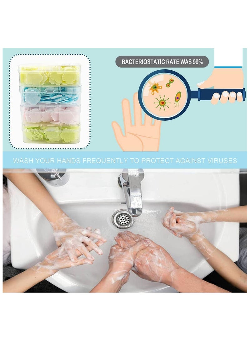 Generic 1600 Petal Soap Sheets, Portable and Dissolvable Soap Paper Sheets for Hand Washing and Cleaning, Perfect for Children and Adults on Outdoor Travel and Camping Hiking(16 Box Set)  - Image 3