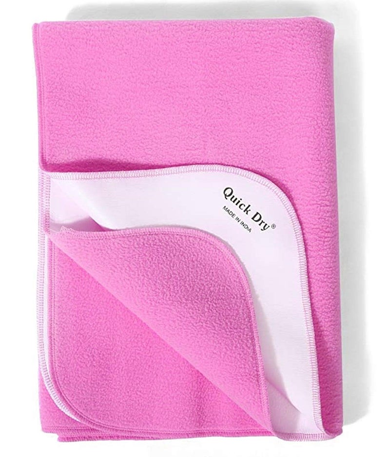 FRATELLI Waterproof Safety Stitched Bed Protector (Pink, XL- 4.5 x 6.5ft) - Image 1