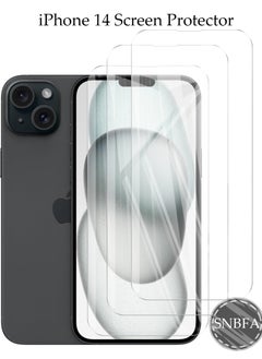 SNBFA 3 PCS iPhone 14 Screen Protector, 9H Tempered Glass Screen Protector iPhone 14 , Case Friendly, Easy Installation,Anti-Scratch Film  - Image 1