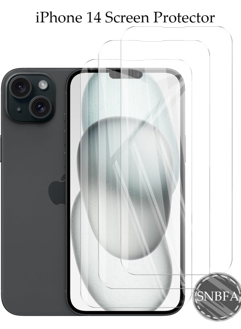 SNBFA 3 فون 14 فيلم حامي الشاشة ، 9H خفف من الزجاج فيلم حامي الشاشة فون 14 ، حالة ودية ، سهلة التركيب ، ومكافحة كشط الفيلم - Image 1