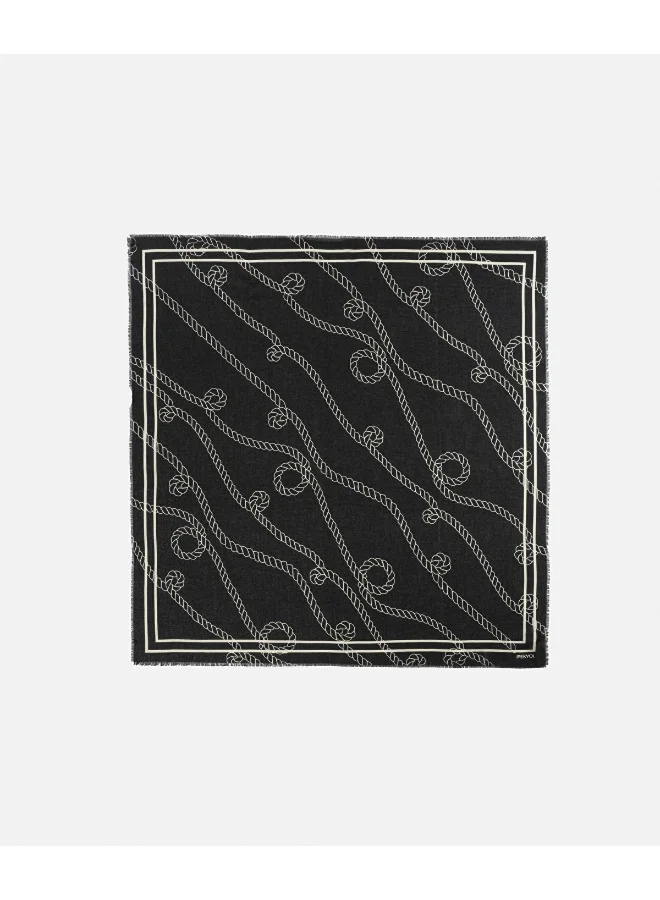 Ipekyol Silk Blend Patterned Scarf
