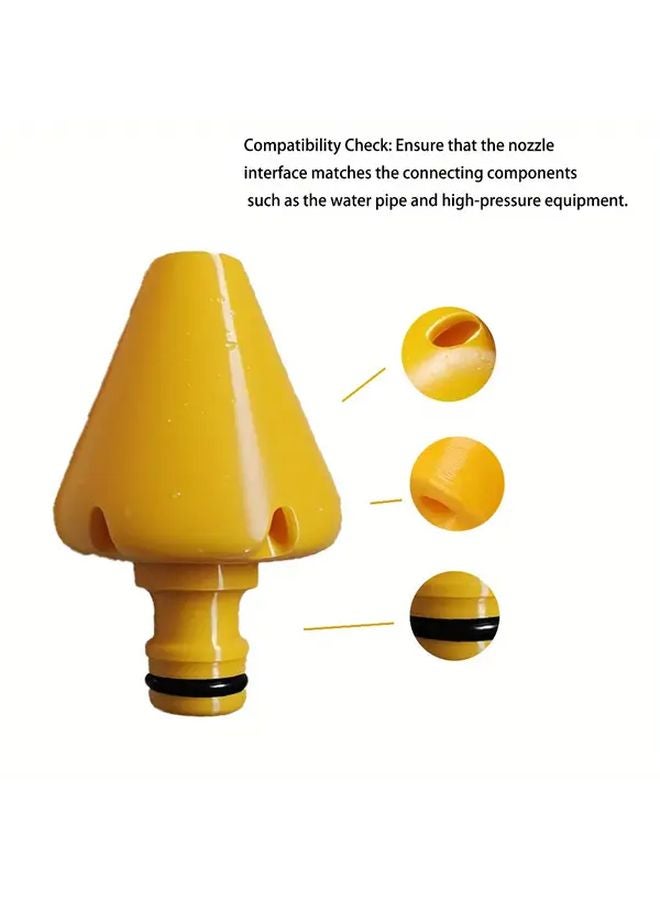 Yellow Manual Drain Cleaner Spray Nozzle Ergonomic Handle Concentrated Spray for Hair Soap Scum Removal - Image 5