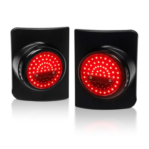 SKTYANTS LED Round Tail Light Brake Light Turn Signal Reverse Light Compatible with Jeep Wrangler Unlimited JK 4 Door Led Taillight(2 pcs) - Image 1