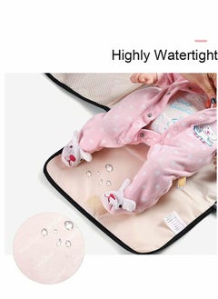 Excefore Baby Changing Pad, Portable Changing Pad for Baby Diaper Bag or Changing Table Pad, One-Hand Diaper Change Pad, Baby Shower Gifts, Newborn Baby Essentials, Unisex Baby Stuff  - Image 5