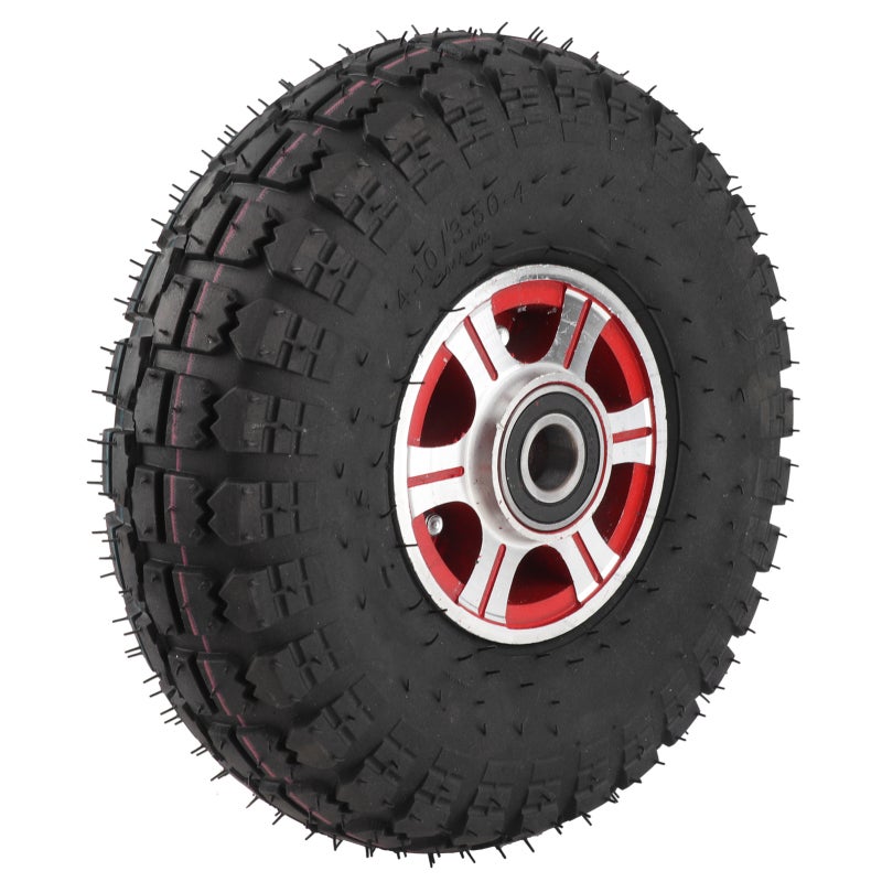 Dolly Wheel 10.23 Inch Aluminum Alloy Polyurethane Wheel - Stainless Steel Hub with 6204-2RS Bearings for Hand Truck and Tool Trolley - Image 3