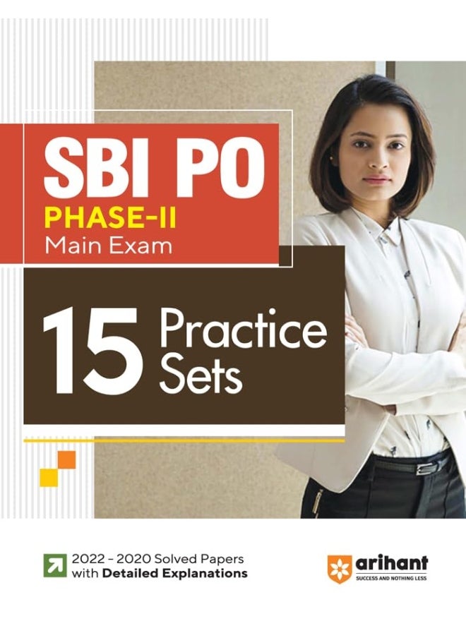 Arihant 15 Practice Sets SBI PO Phase 2 Main Exam 2023-24  - Image 1