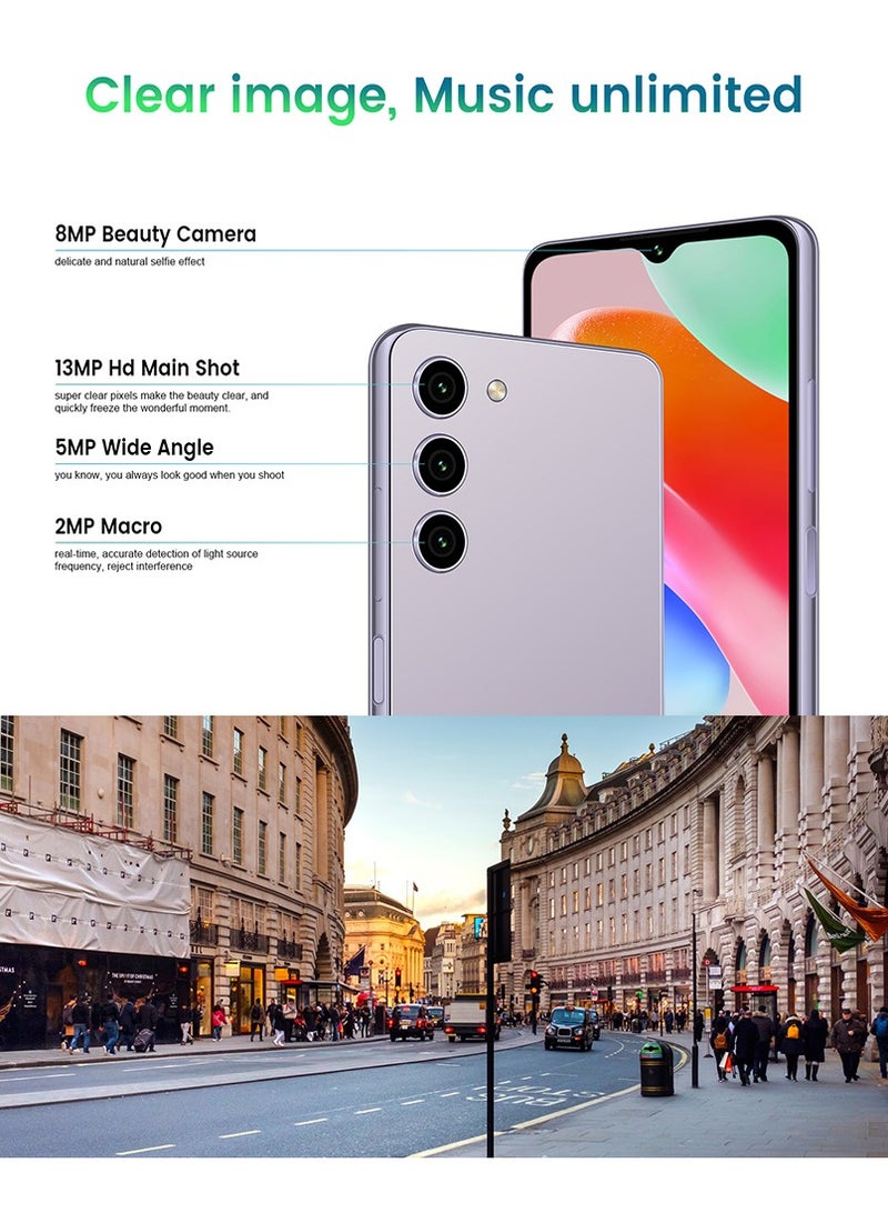 KXD Classic Core A09 Dual SIM 64 GB ROM 11 (3+8) GB RAM Light Grey 4000 mAh Battery 6.6 Inch HD Display Android 13 4G Smartphone