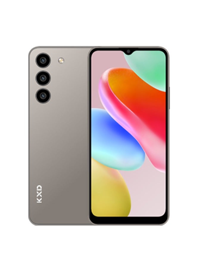 KXD Classic Core A09 Dual SIM 64 GB ROM 11 (3+8) GB RAM Light Grey 4000 mAh Battery 6.6 Inch HD Display Android 13 4G Smartphone