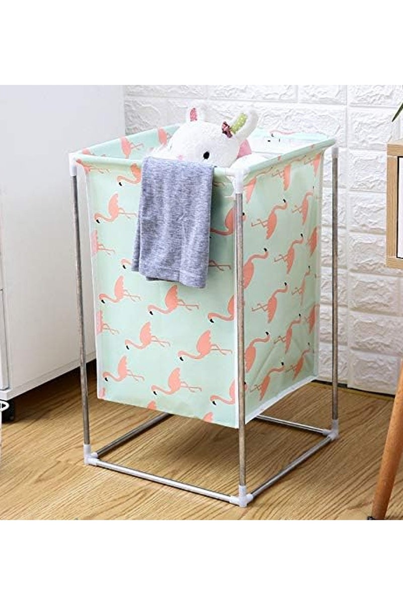 Kimaya Premium Quality 50L Kids Laundry Basket, Can be Used For Laundry, Clothes, Toys Storage, With Metal Stands for Kids Room Bedroom Bathroom, Waterproof, Multipurpose, Colorful Design - Image 1