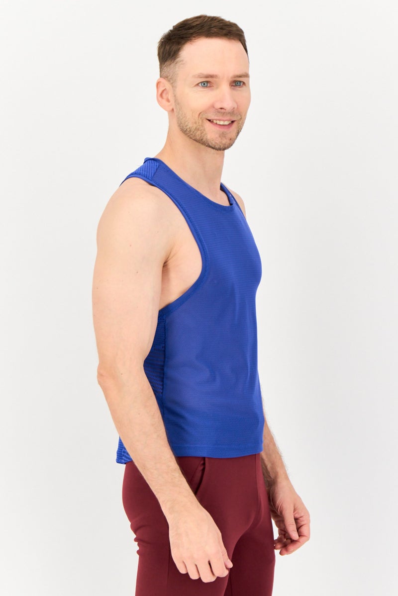 Reebok Women Sportswear Fit Sleeveless Training Tank Top, Blue - Image 2