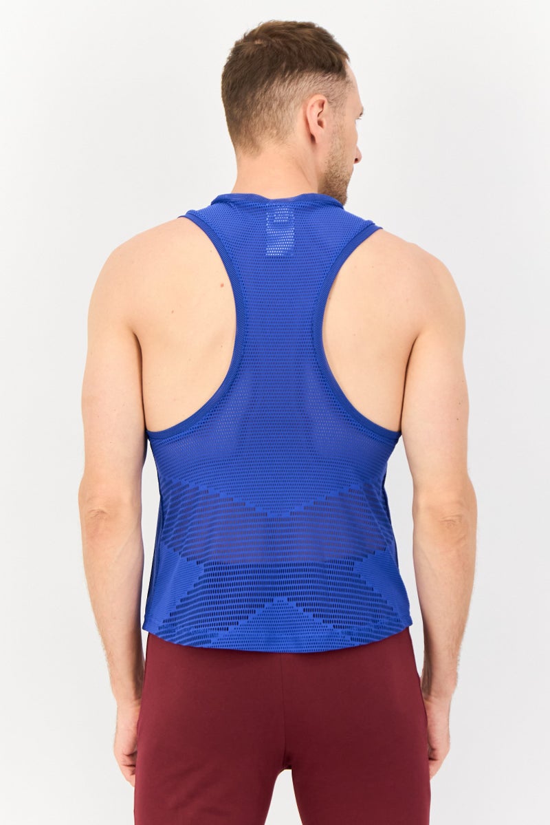 Reebok Women Sportswear Fit Sleeveless Training Tank Top, Blue - Image 3