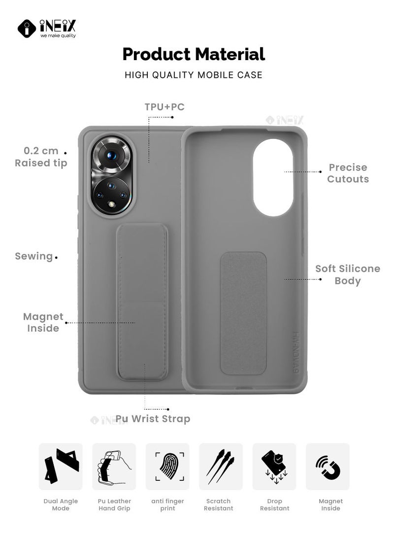 INEIX - 3 in 1 Magnetic Hand Grip Holder Case For Honor 50 5G Grey - Image 1