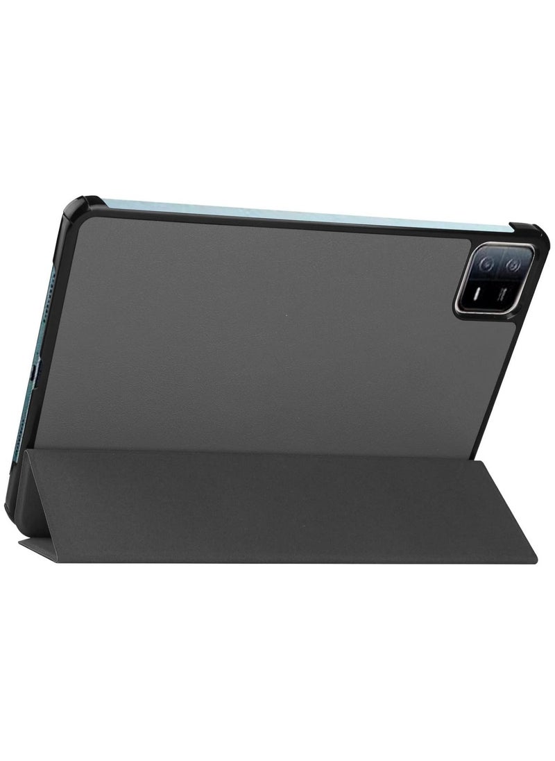 Arabest Xiaomi Pad 6 / Xiaomi Pad 6 Pro 2023 case for, Slim Lightweight Hard Shell Cover with Three fold Stand, with Auto Sleep Wake Anti-scratch Smart Protective Cover (Case, Gray) - Image 5