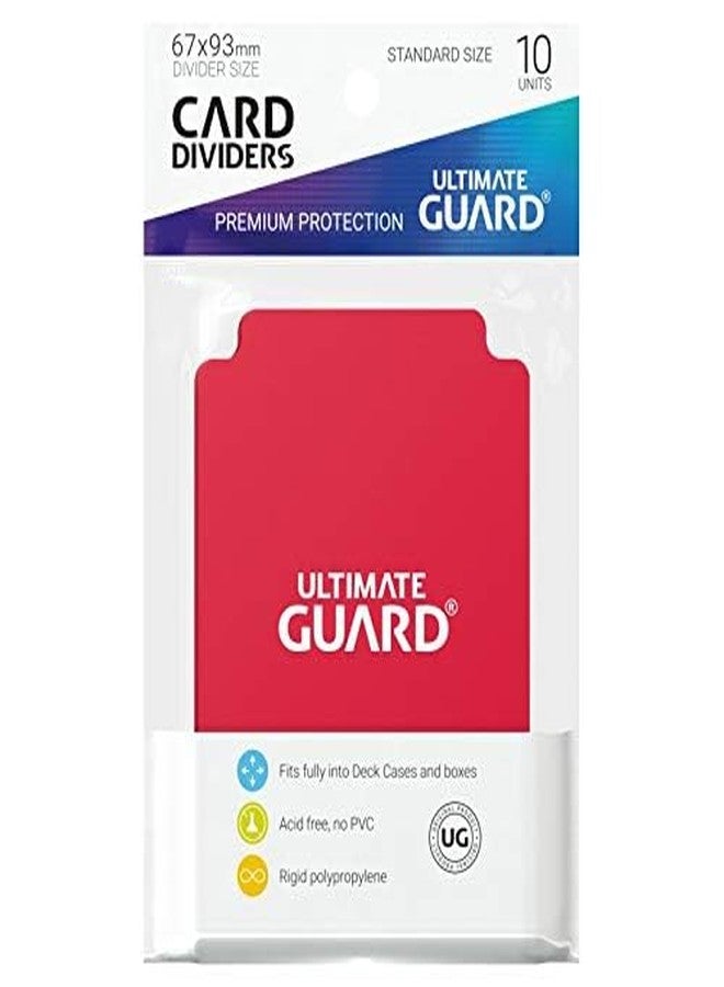 Ultimate Guard 10 Packs Ultimate Guard Red Card Dividers (10) Standard Size Display Case - Image 5