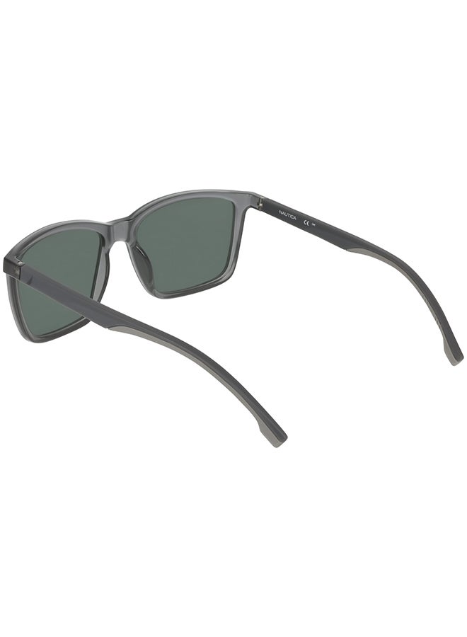 NAUTICA نظارات شمسية ناوتيكا كاملة الإطار N907SP 5918 (015) رمادي داكن كريستال - Image 2