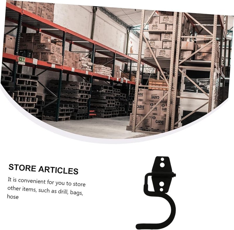 Heavy Duty Wall Mounted Hooks 5 Pack Garage Tool Organizer for Broom Mop and Garden Tools - Image 4